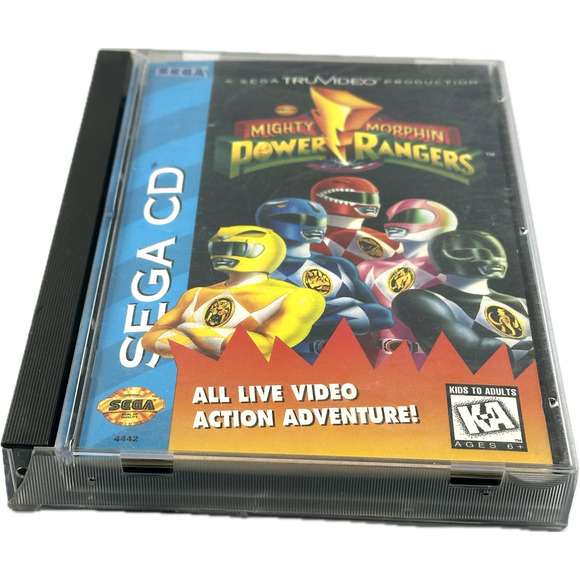 Mighty Morphin Power Rangers Sega CD 1995 CIB w Registration Card - Picture 6 of 16